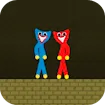 Red and Blue Stickman Huggy