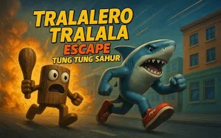 Tralalero Tralala escape Tung Tung Sahur